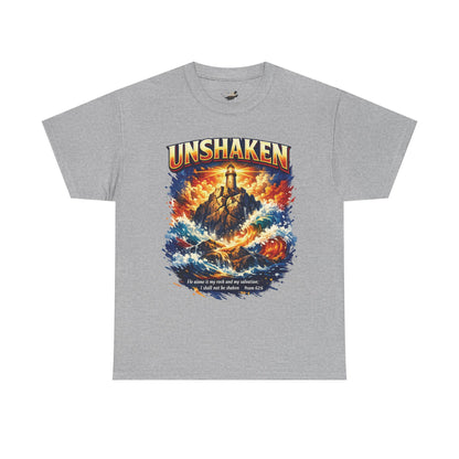 Unshaken Lighthouse Tee — Faith-Inspired Resilient Graphic T-Shirt