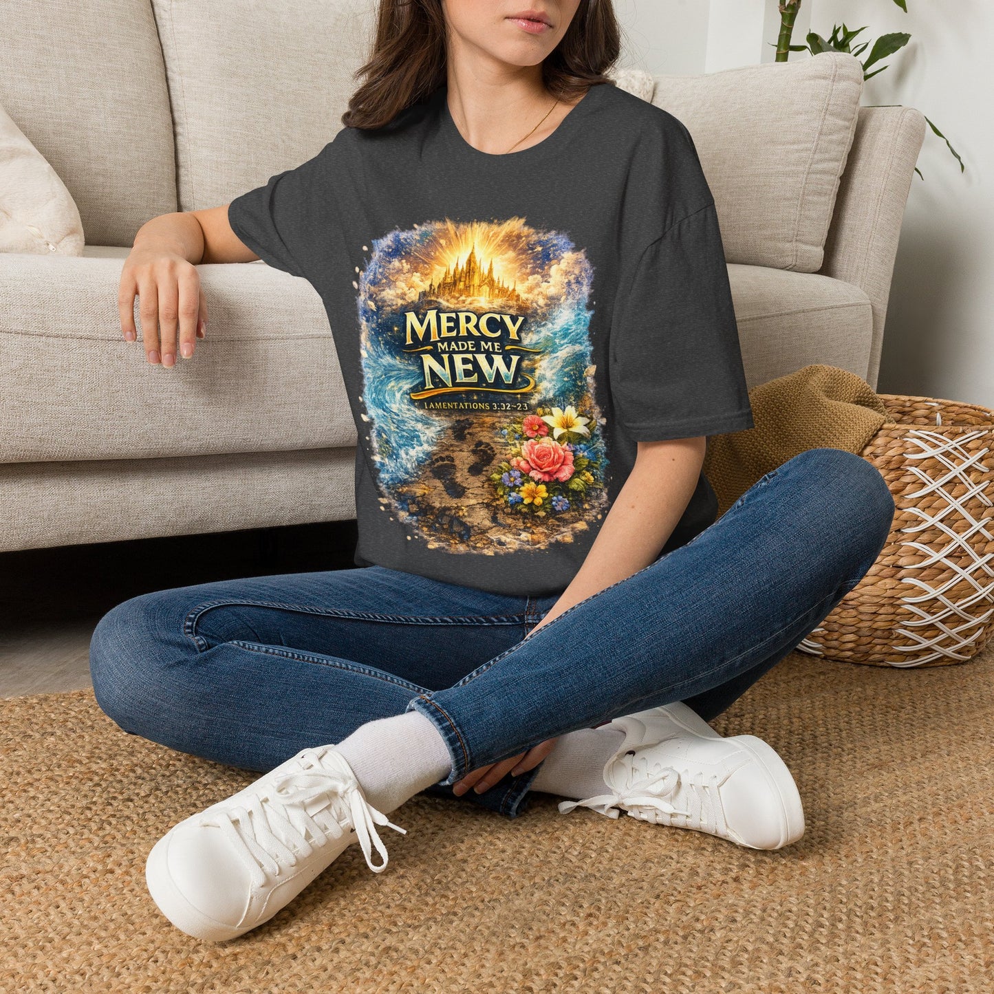 Mercy Made Me New T-Shirt — Inspirational Christian Faith Tee