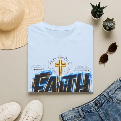 Faith Cross T‑Shirt — Bold Christian Graphic Tee