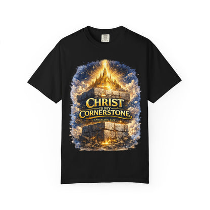 Christian "Christ Is My Cornerstone" T-Shirt — Faith-Based Gospel Tee