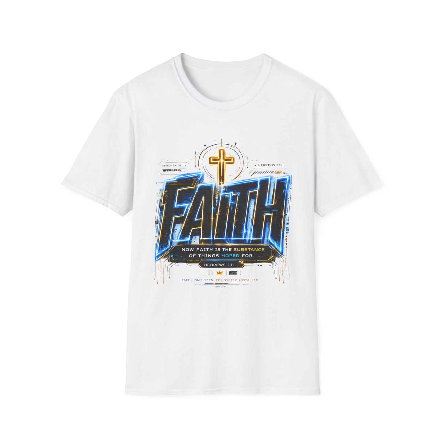 Faith Cross T‑Shirt — Bold Christian Graphic Tee