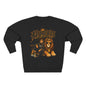 Fearless Lion Crewneck Sweatshirt — "Be Strong and Courageous" Inspirational Graphic