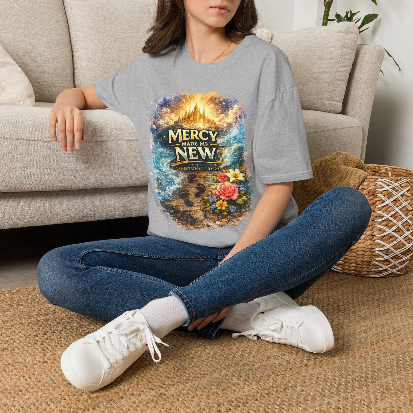 Mercy Made Me New T-Shirt — Inspirational Christian Faith Tee