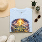 The Narrow Eyes Fantasy T-Shirt — Epic Castle & Mystical Path Graphic Tee
