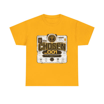 Chosen .001 Graphic Tee — Faith-Inspired Vintage Tech Design