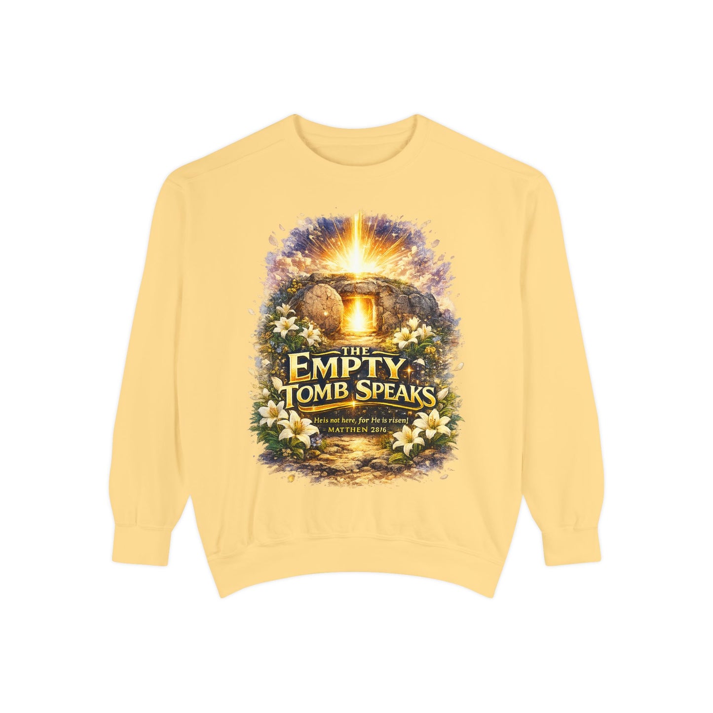Empty Tomb Speaks Sweatshirt — Christian Easter Religious Crewneck