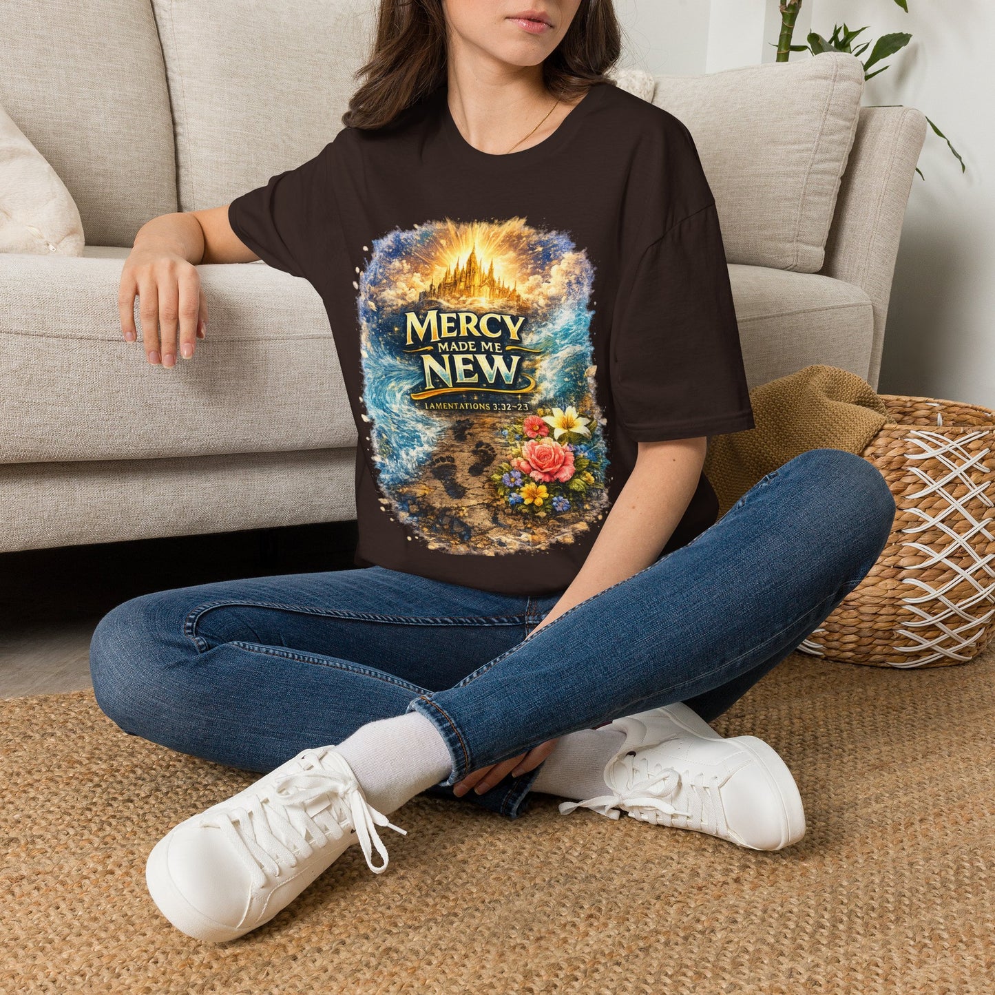 Mercy Made Me New T-Shirt — Inspirational Christian Faith Tee