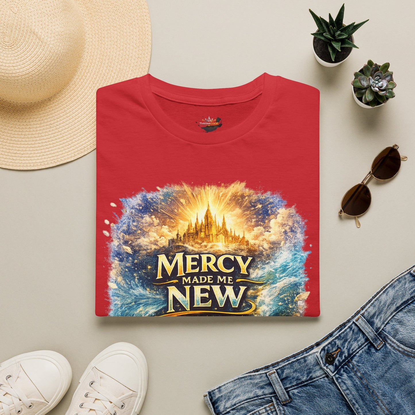Mercy Made Me New T-Shirt — Inspirational Christian Faith Tee