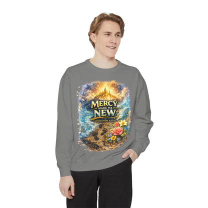 Mercy Made Me New Sweatshirt — Christian Inspirational Crewneck