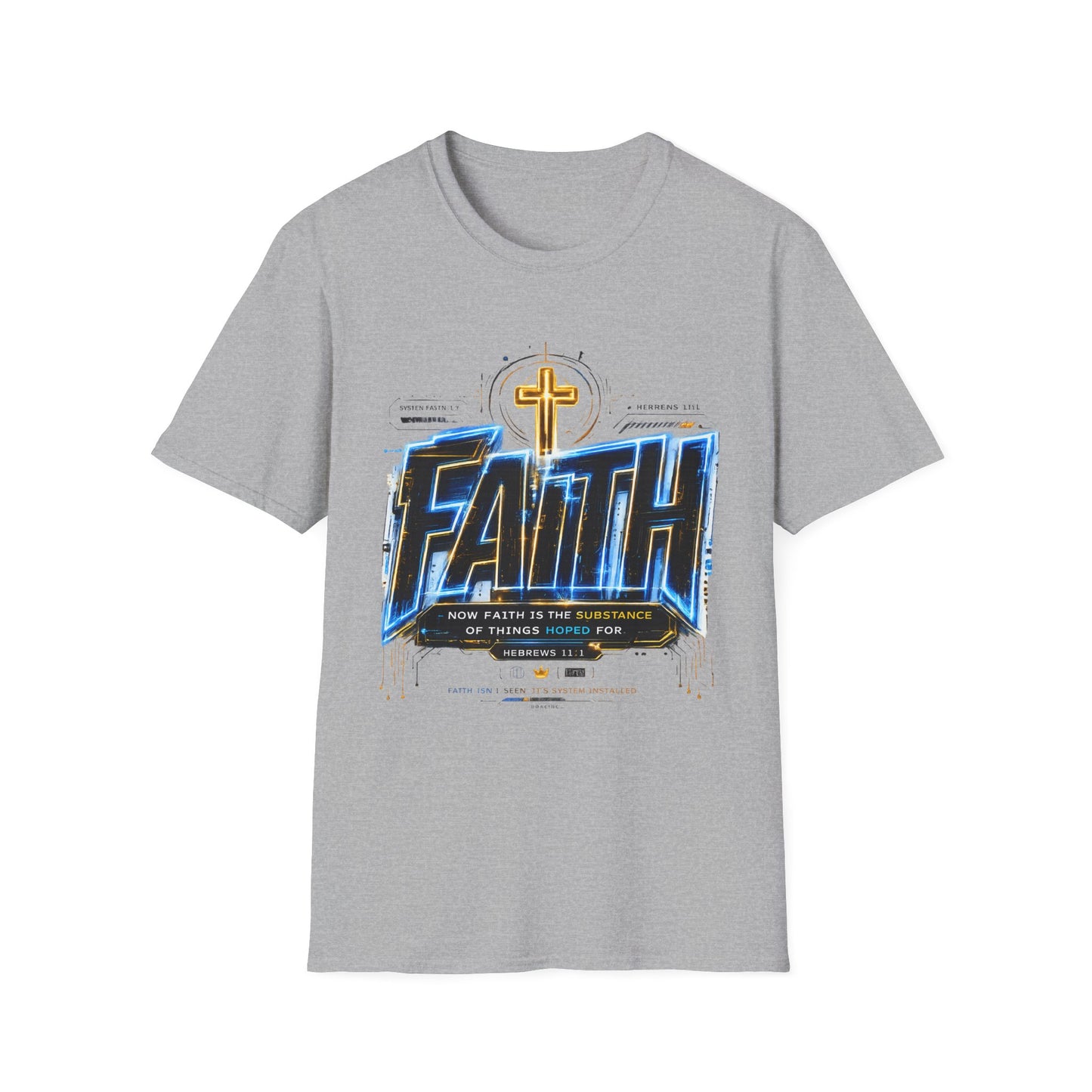 Faith Cross T‑Shirt — Bold Christian Graphic Tee