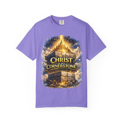 Christian "Christ Is My Cornerstone" T-Shirt — Faith-Based Gospel Tee
