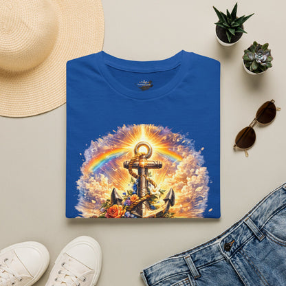 Anchor of Hope T-Shirt — "Hope Never Dies" Spiritual Nautical Tee