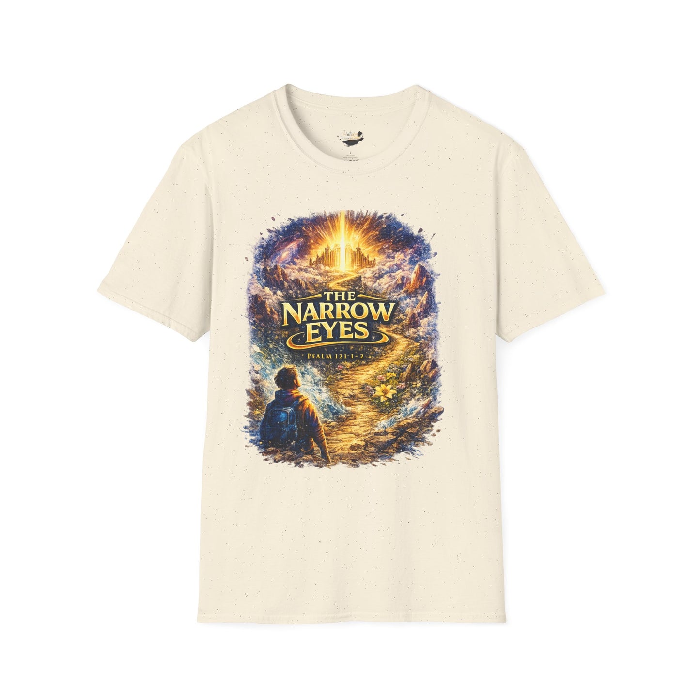 The Narrow Eyes Fantasy T-Shirt — Epic Castle & Mystical Path Graphic Tee