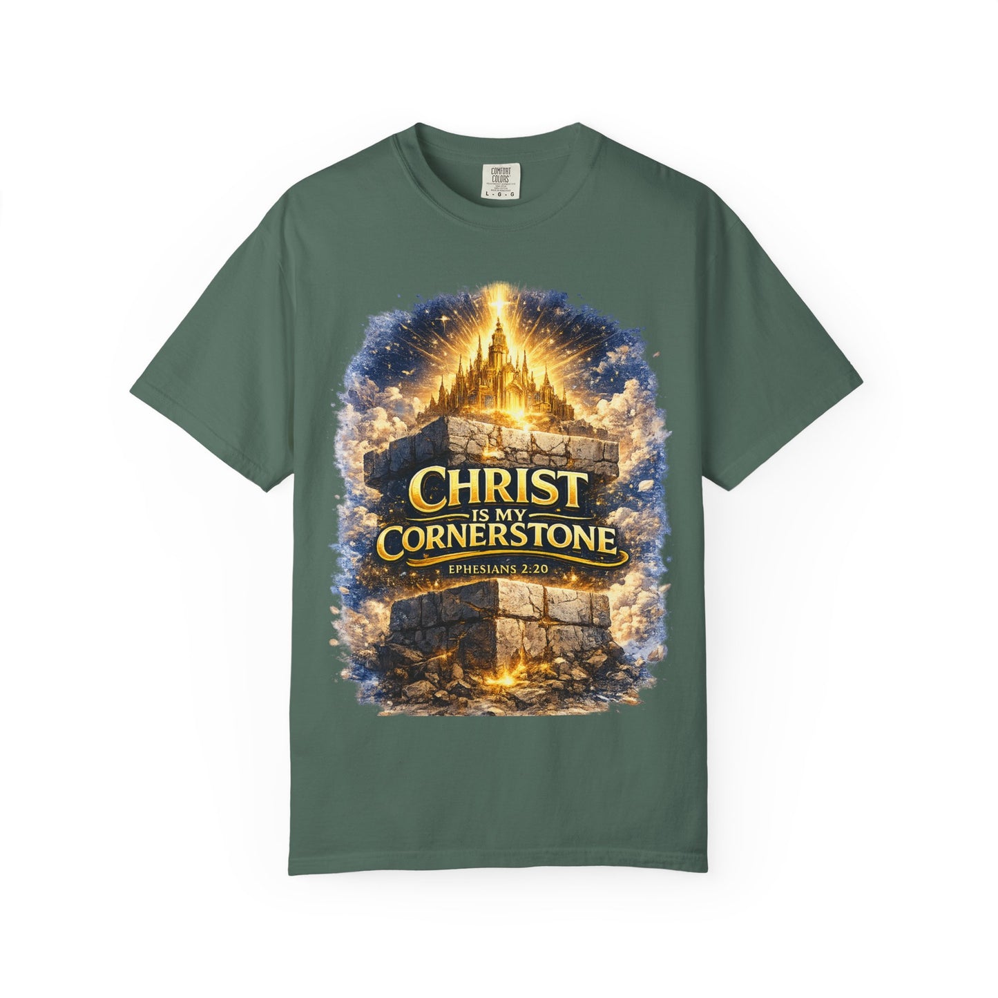 Christian "Christ Is My Cornerstone" T-Shirt — Faith-Based Gospel Tee