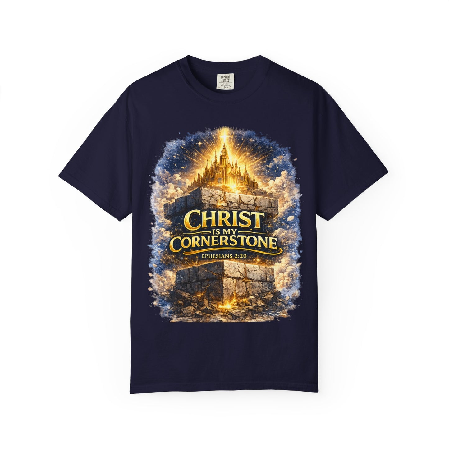 Christian "Christ Is My Cornerstone" T-Shirt — Faith-Based Gospel Tee