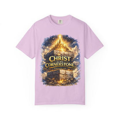 Christian "Christ Is My Cornerstone" T-Shirt — Faith-Based Gospel Tee