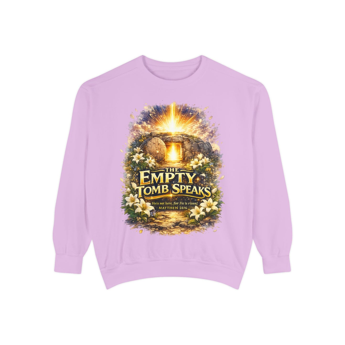 Empty Tomb Speaks Sweatshirt — Christian Easter Religious Crewneck
