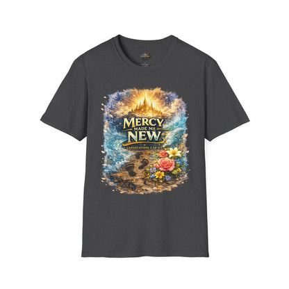 Mercy Made Me New T-Shirt — Inspirational Christian Faith Tee