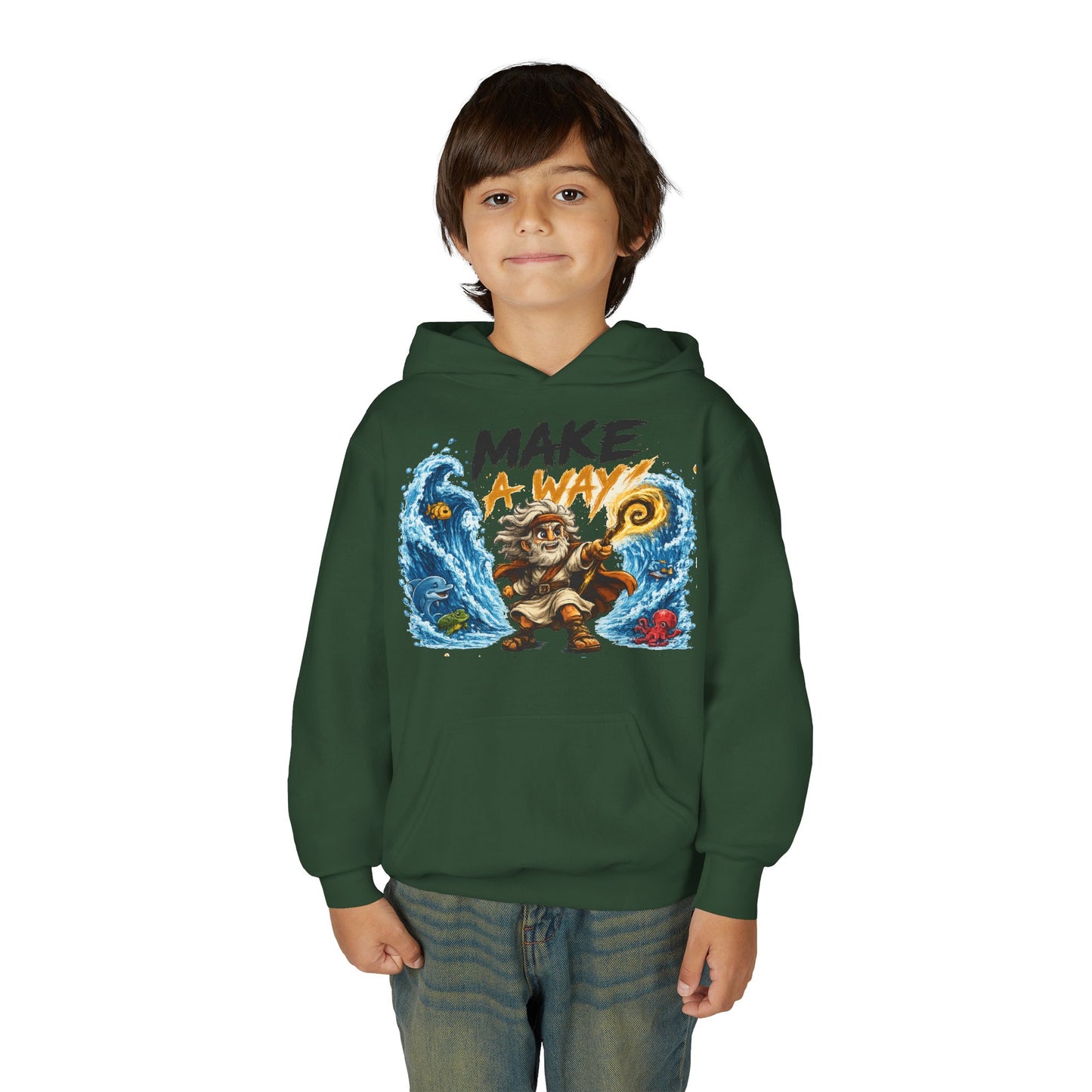 Youth Heavy Blend Hooded Sweatshirt