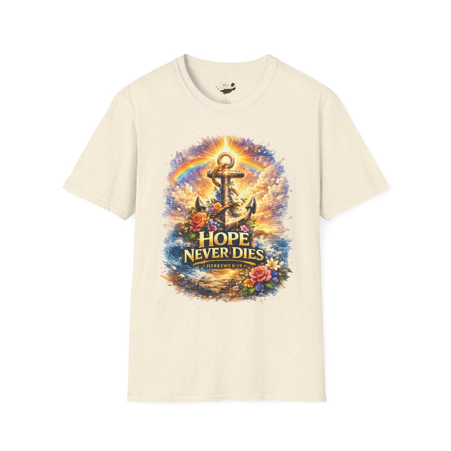 Anchor of Hope T-Shirt — "Hope Never Dies" Spiritual Nautical Tee