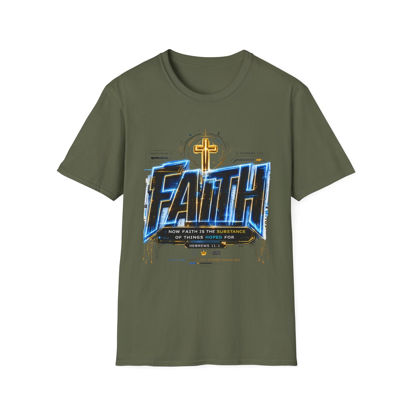 Faith Cross T‑Shirt — Bold Christian Graphic Tee