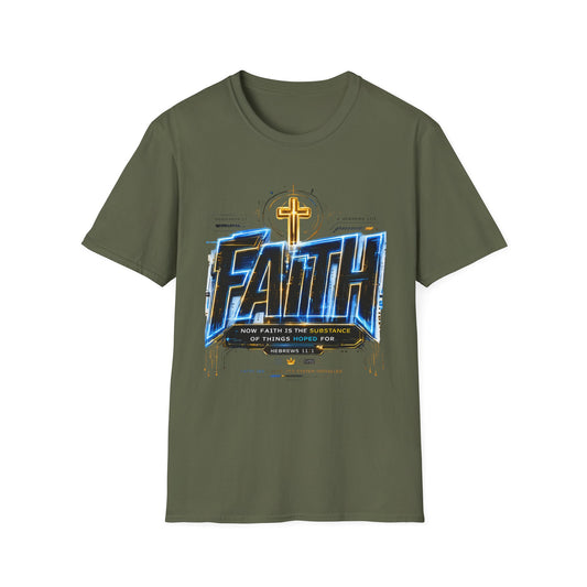 Faith Cross T‑Shirt — Bold Christian Graphic Tee