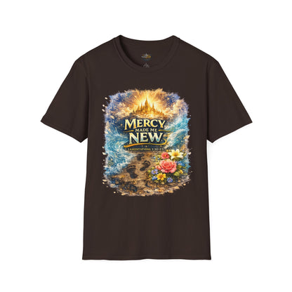 Mercy Made Me New T-Shirt — Inspirational Christian Faith Tee