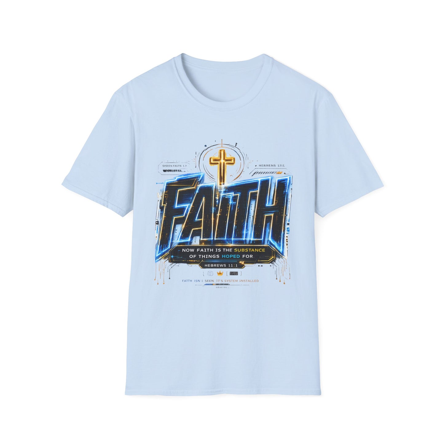 Faith Cross T‑Shirt — Bold Christian Graphic Tee