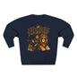 Fearless Lion Crewneck Sweatshirt — "Be Strong and Courageous" Inspirational Graphic