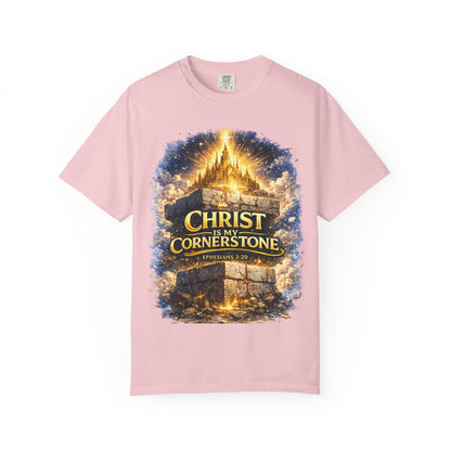 Christian "Christ Is My Cornerstone" T-Shirt — Faith-Based Gospel Tee
