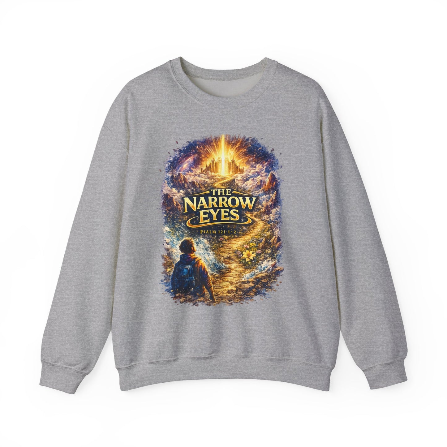 The Narrow Eyes Fantasy Crewneck Sweatshirt – Epic Adventure Graphic Pullover