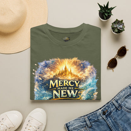 Mercy Made Me New T-Shirt — Inspirational Christian Faith Tee