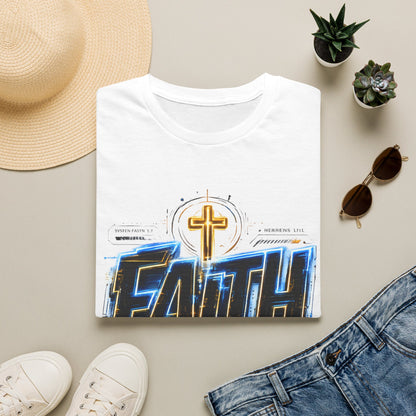 Faith Cross T‑Shirt — Bold Christian Graphic Tee