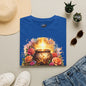 T-Shirt — "Redeemed & Restored" Glowing Cauldron Floral Graphic