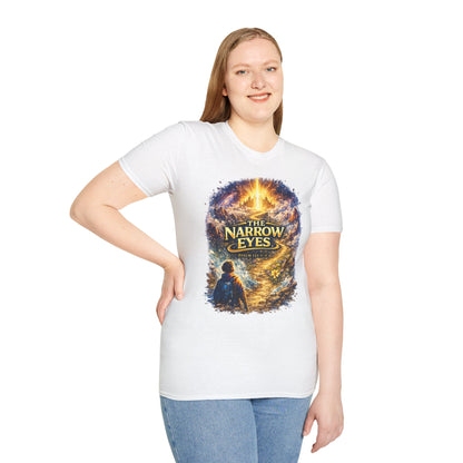 The Narrow Eyes Fantasy T-Shirt — Epic Castle & Mystical Path Graphic Tee