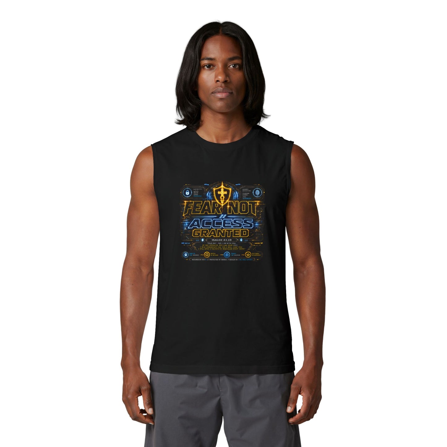 Access Granted Muscle Tank — Team Riot Gaming Graphic Tank Top