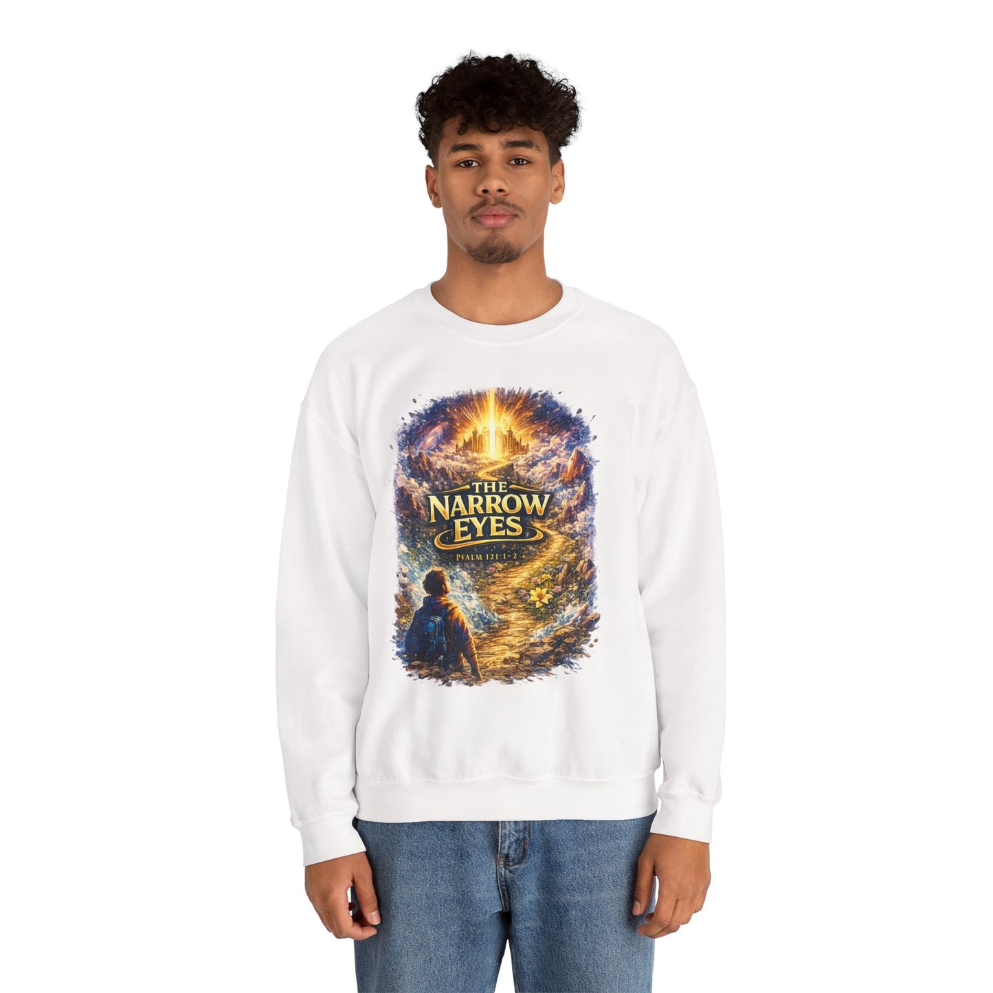 The Narrow Eyes Fantasy Crewneck Sweatshirt – Epic Adventure Graphic Pullover