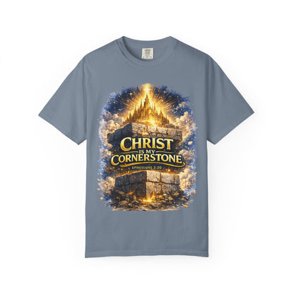 Christian "Christ Is My Cornerstone" T-Shirt — Faith-Based Gospel Tee