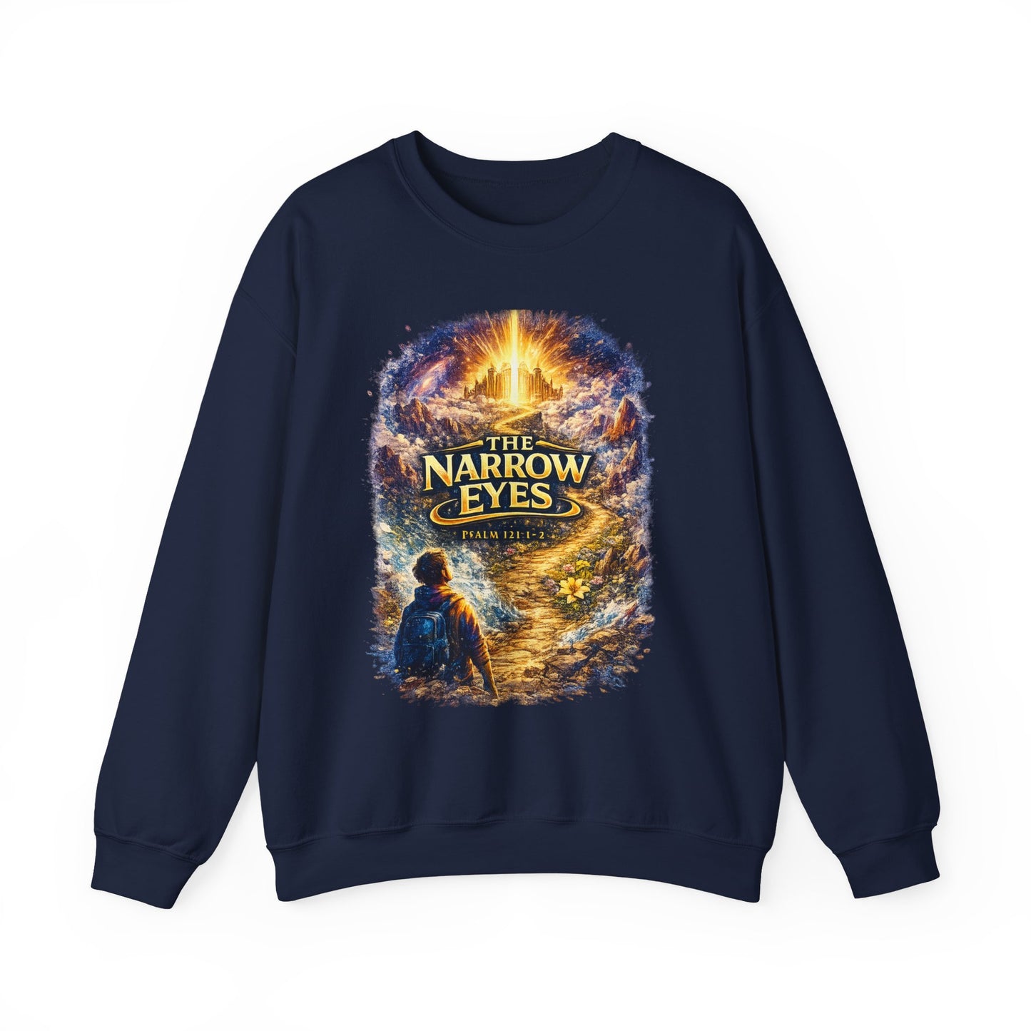 The Narrow Eyes Fantasy Crewneck Sweatshirt – Epic Adventure Graphic Pullover