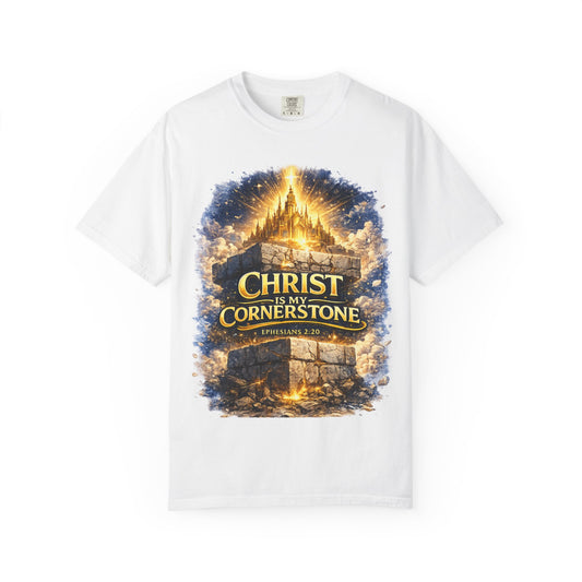 Christian "Christ Is My Cornerstone" T-Shirt — Faith-Based Gospel Tee