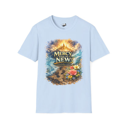 Mercy Made Me New T-Shirt — Inspirational Christian Faith Tee