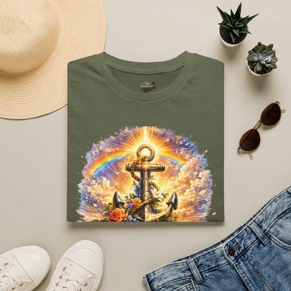 Anchor of Hope T-Shirt — "Hope Never Dies" Spiritual Nautical Tee