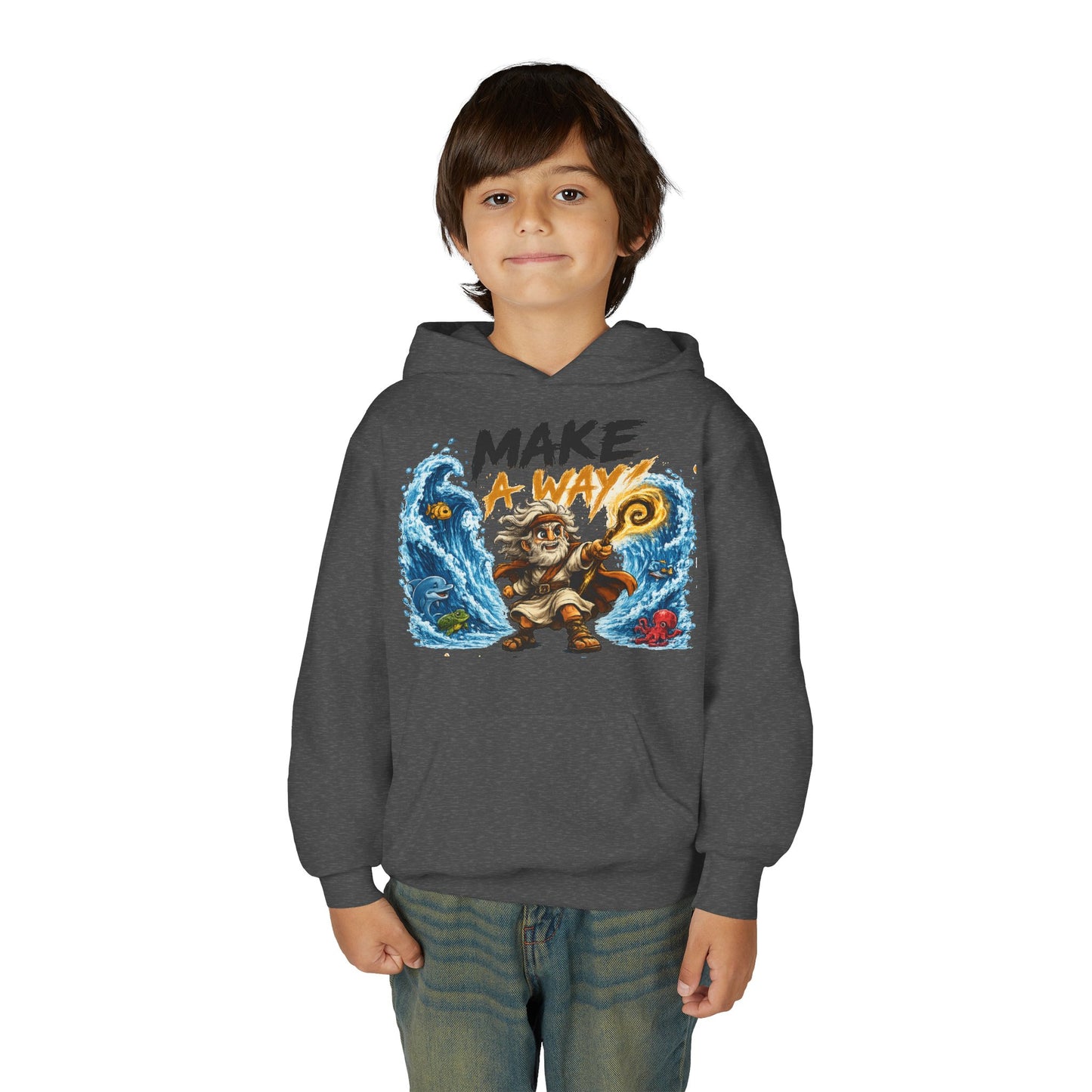 Youth Heavy Blend Hooded Sweatshirt