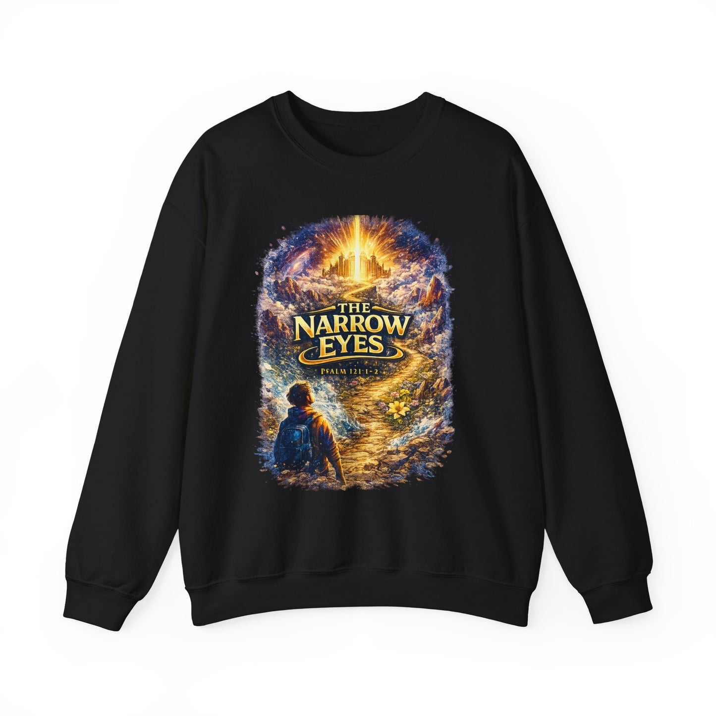 The Narrow Eyes Fantasy Crewneck Sweatshirt – Epic Adventure Graphic Pullover
