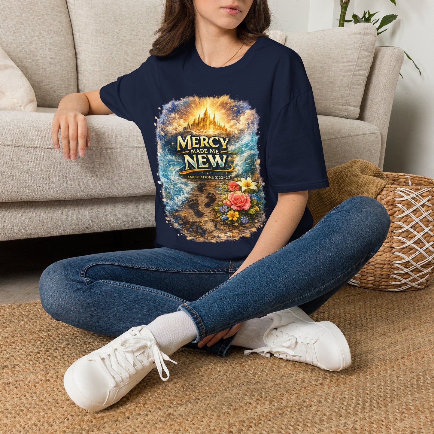 Mercy Made Me New T-Shirt — Inspirational Christian Faith Tee