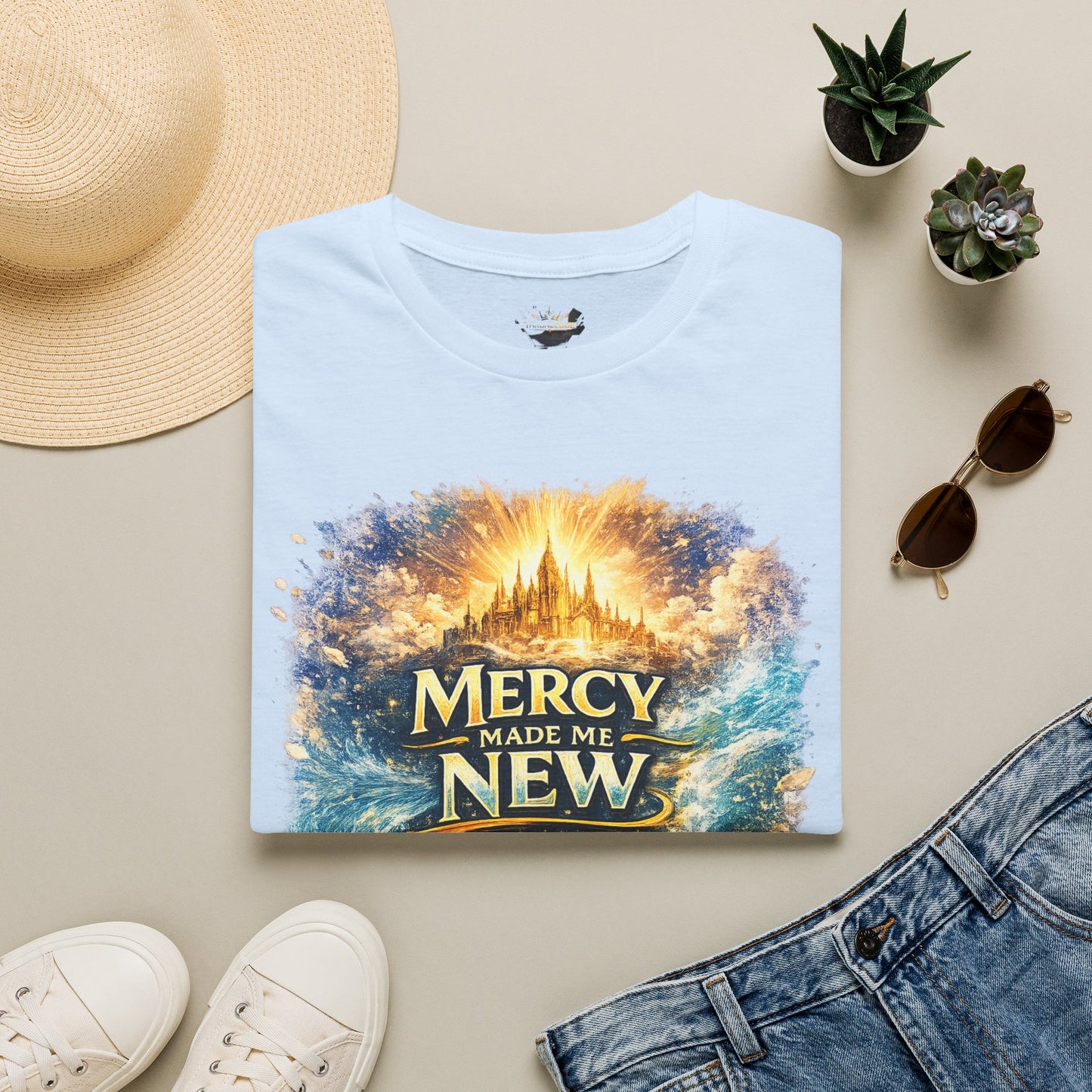 Mercy Made Me New T-Shirt — Inspirational Christian Faith Tee