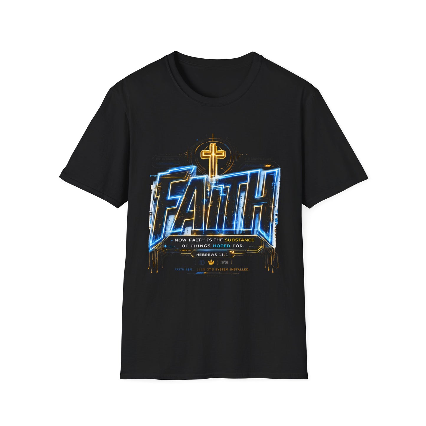 Faith Cross T‑Shirt — Bold Christian Graphic Tee