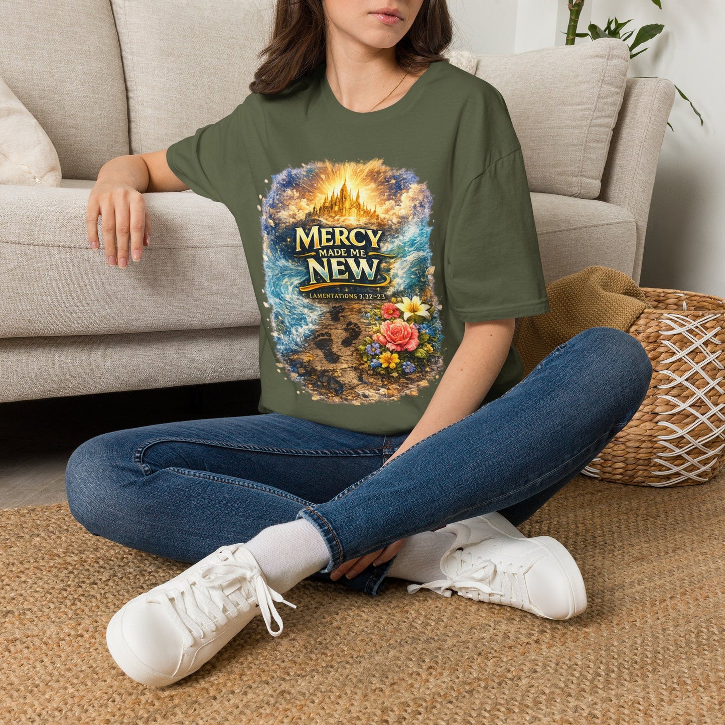 Mercy Made Me New T-Shirt — Inspirational Christian Faith Tee
