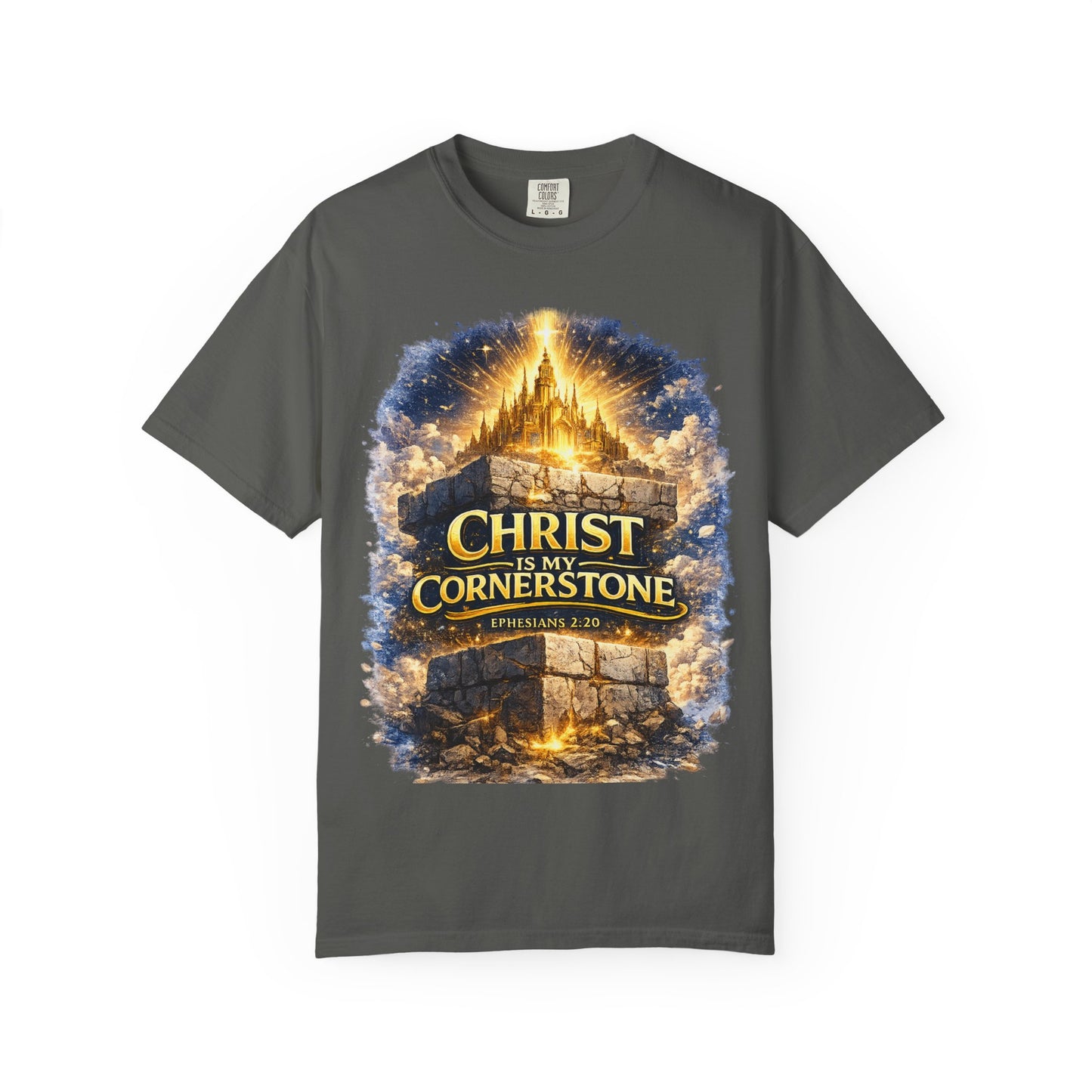 Christian "Christ Is My Cornerstone" T-Shirt — Faith-Based Gospel Tee