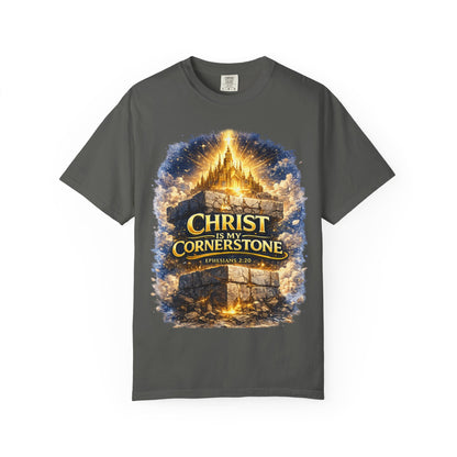 Christian "Christ Is My Cornerstone" T-Shirt — Faith-Based Gospel Tee